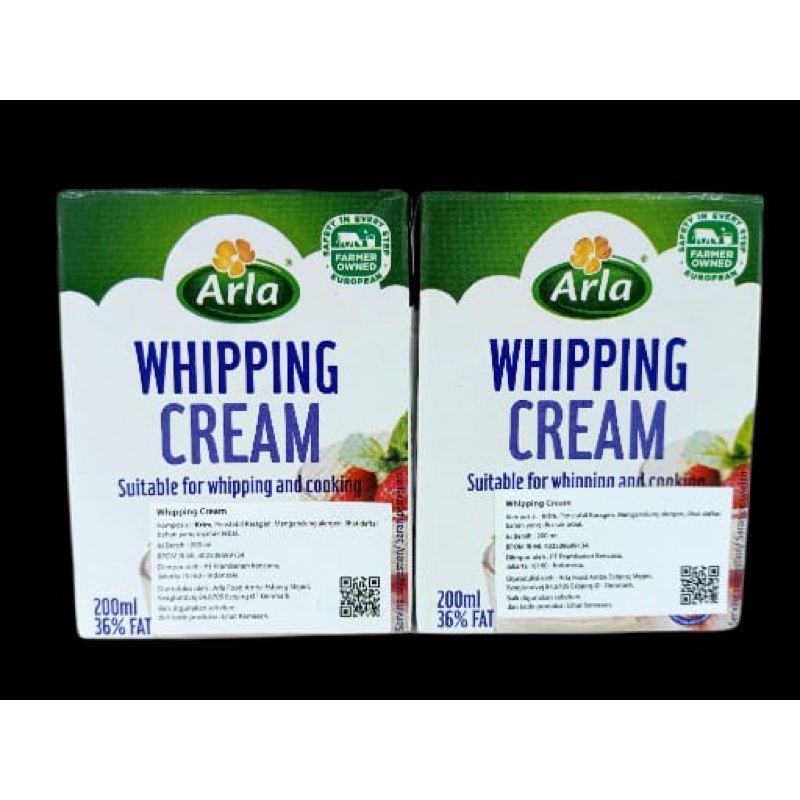 

arla whiping cream 200ml