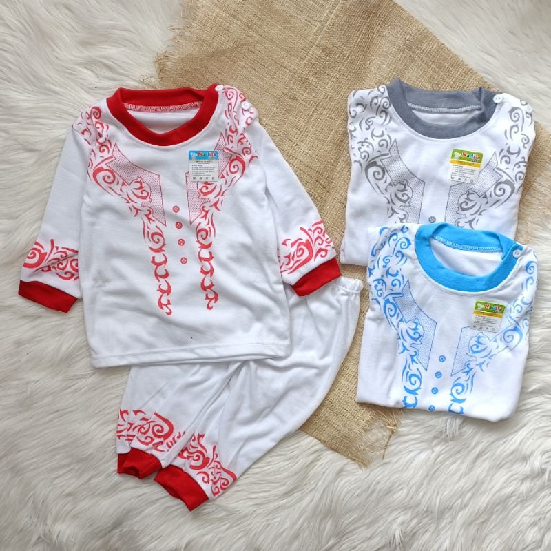 Setelan koko bayi baju muslim bayi  0-12 bulan