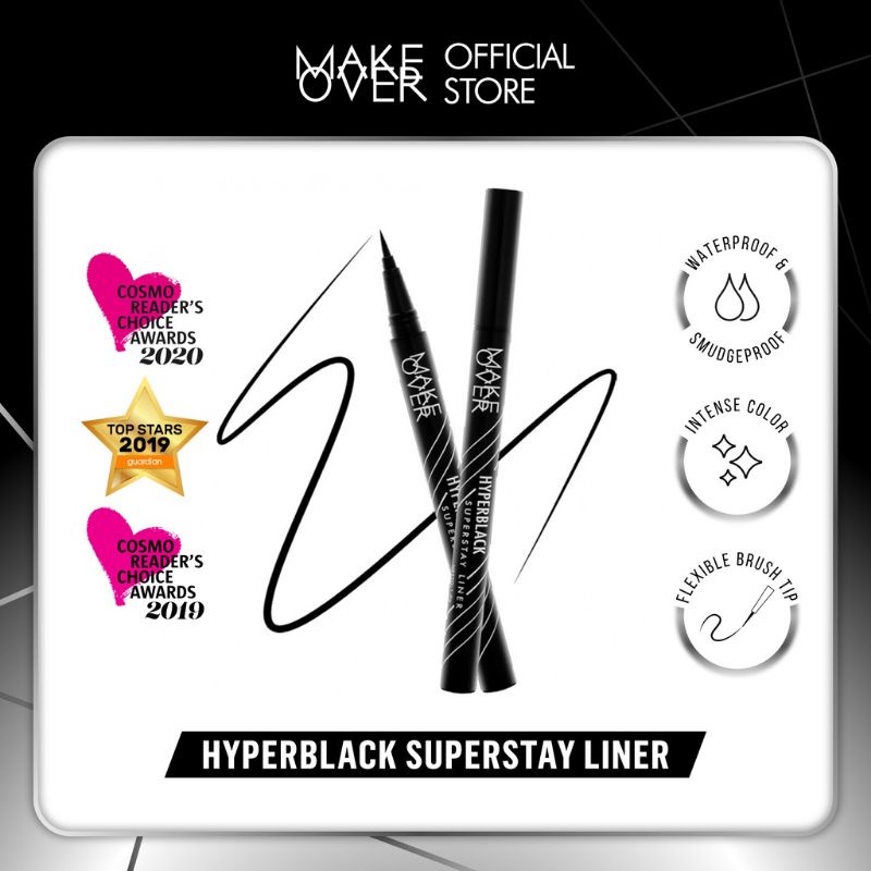 ❤️MAKE OVER❤️ HYPERBLACK SUPERSTAY LINER/ EYELINER SPIDOL