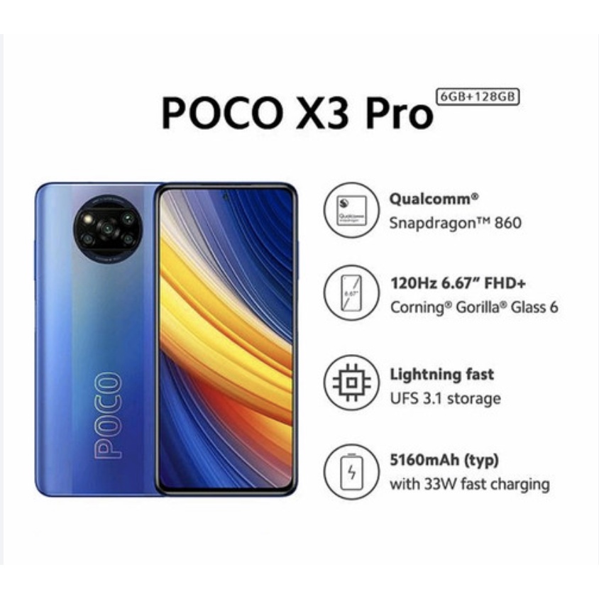 Xiaomi Poco X3 Pro 8/256 Garansi Resmi Ram 8GB 6/128 256GB X3PRO 128GB
