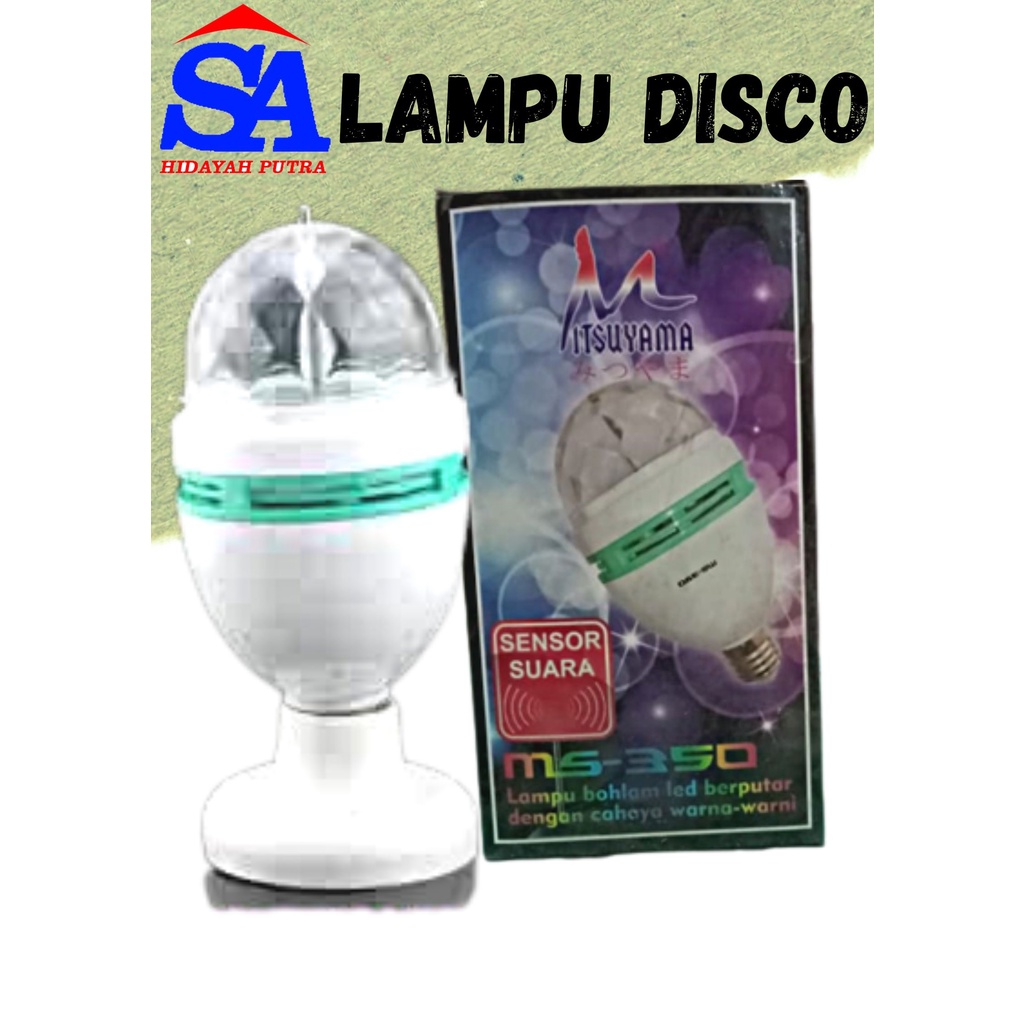 Lampu Disko Putar / Pesta Disco LED Warna Warni Karaoke Party Light Fitting Bohlam Dugem Lampu Disco