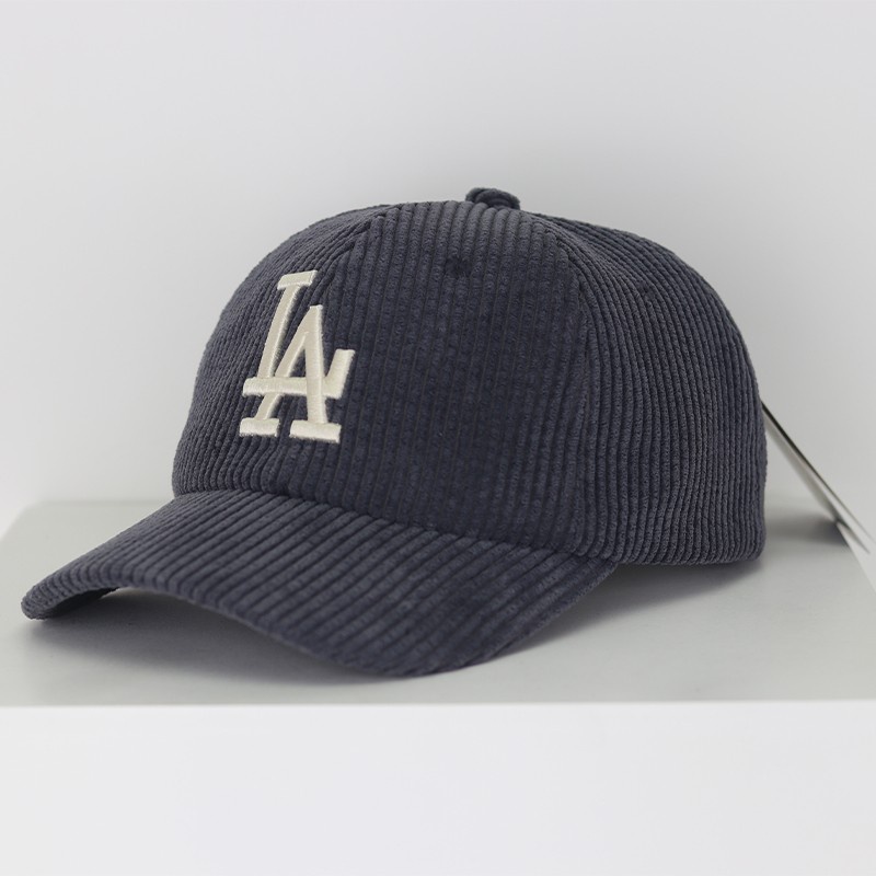 Topi LA Corduroy Grey Major League Baseball MLB Korea Premium IMPORT