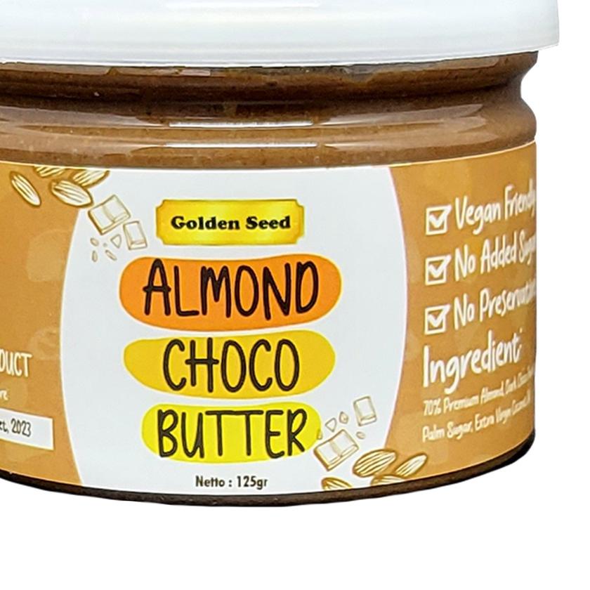 

➹ SELAI ALMOND COKLAT 125 GRAM PREMIUM - ALMOND CHOCO BUTTER GLUTEN FREE - VEGAN ♚