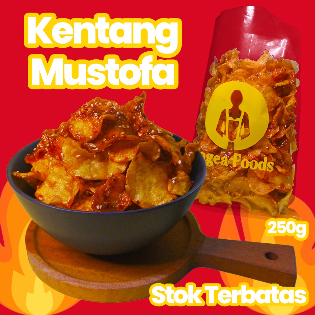 

Bagea Foods Kentang Mustofa Kering Kentang pedas 200gr cemilan dan lauk praktis