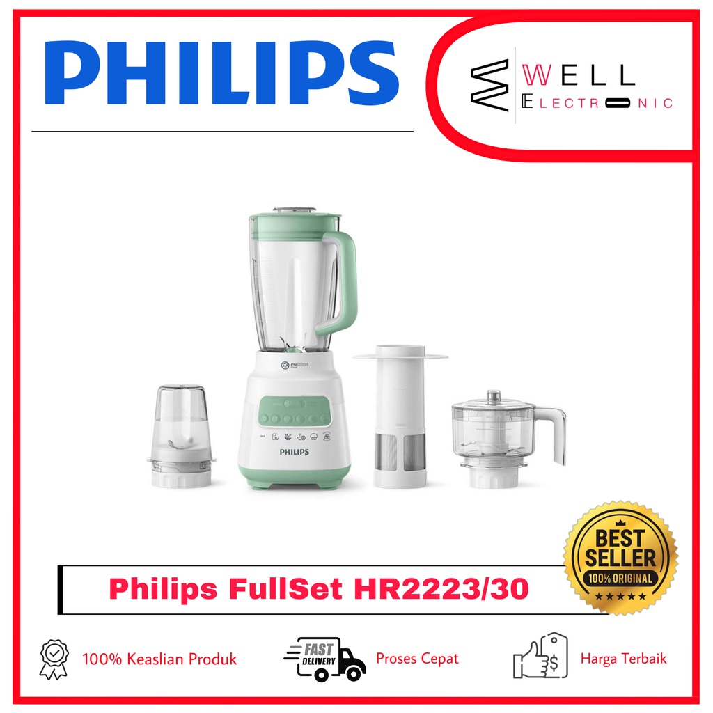 PHILIPS BLENDER PLASTIK/MIKA 4IN1 HR2223/60 HR2223/30 HR 2223