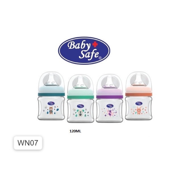 [LAILAIORIRE] Baby Safe Babysafe Wide Neck Bottle 150ml 260ml 125ml 250ml Botol Susu Anak Bayi WN001 WN002 WN04 WN05 WN07 WN08