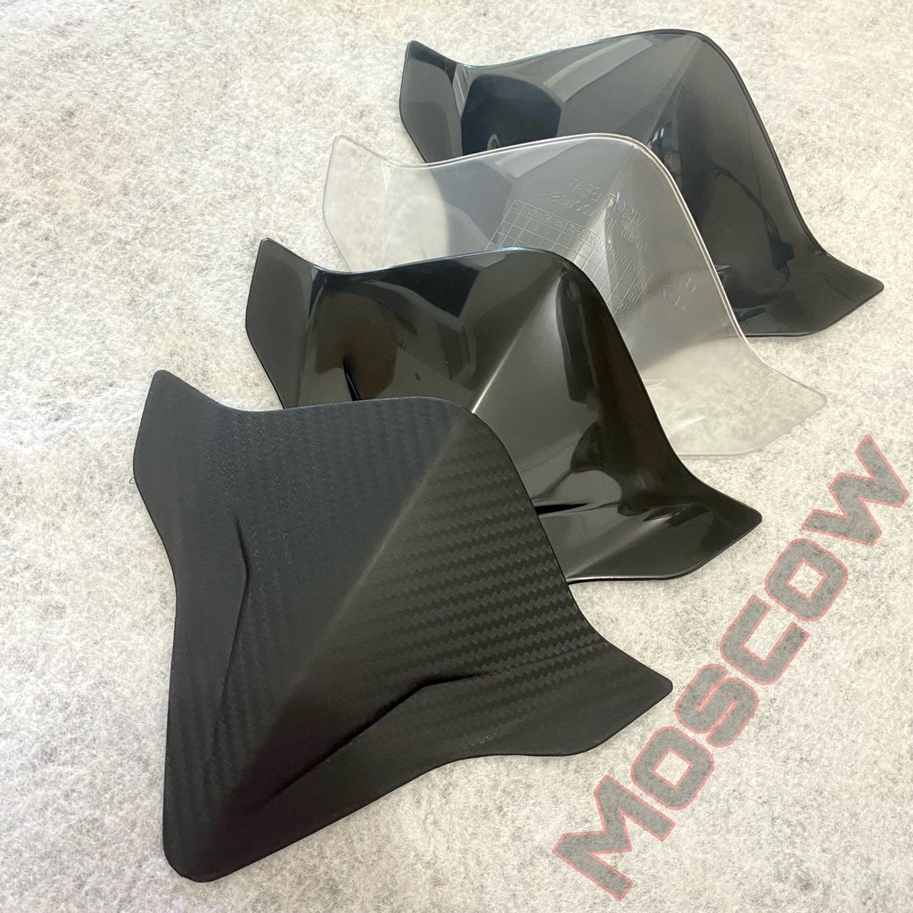 WINDSHIELD BEAT FI ESP DELUXE 2016 - 2023 VISOR BEAT FI ALL NEW 2016-2021 WINDSHIELD BEAT FI NEW MOSCOW ANTI PECAH WARNA HITAM KARBON CARBON CLEAR SMOKE TRANSPARAN BENING GRADE A PEREKAT LEM FREE DOUBLE TAPE HONDA BEAT FI ESP 2016 2017 2018 2019 2020 2021