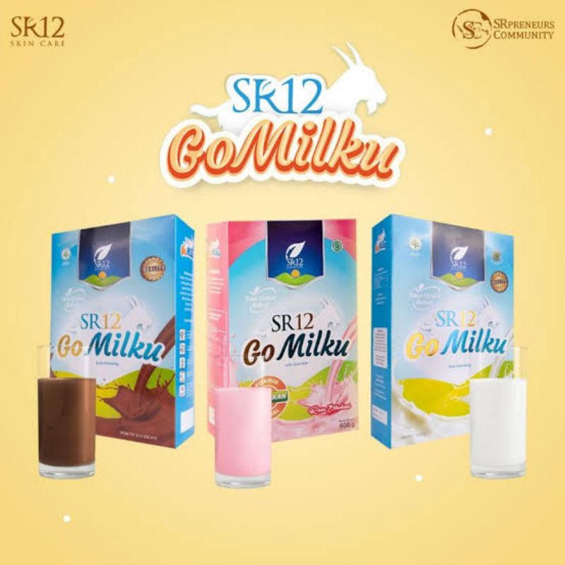GO Milkku SR12 Susu Kambing Etawa Premium | Susu Bubuk Etawa | Susu Kambing Murni | Susu Kambing Halal | BPOM Original
