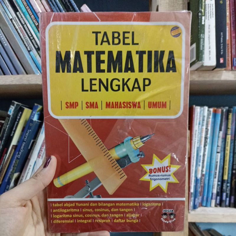 Buku Tabel Matematika Lengkap Original