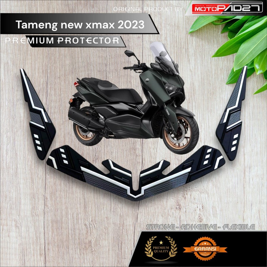 Motopad27 Sticker rubber protector alis lampu depan Xmax New 2023 stiker karet tameng depan Xmax 2023