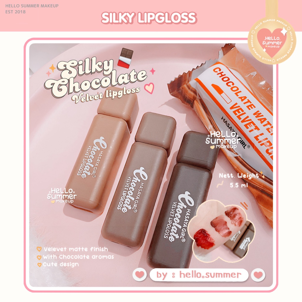 LIPGLOSS Silky Chocolate Velvet Matte Tint Gloss 5.5ml