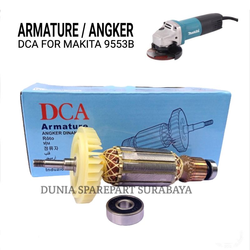 Armature DCA For Gerinda Makita 9553B / Angker Dinamo Grenda Makita 9553 B / Rotor Gulungan Gurinda 