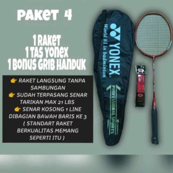 

Promo raket badminton single Berkualitas