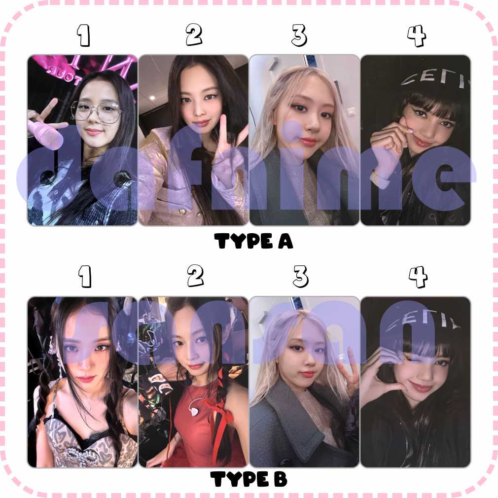 photocard blackpink unofficial bornpink pob vinylver