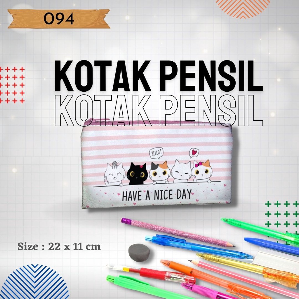 

Tempat Pencil, Pena untuk anak TK,SD,SMP,SMA,dan Mahasiswa Gambar Cute cat 094