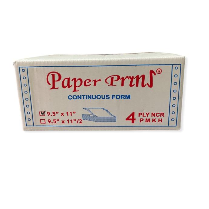 

Continous Form 4 Ply 9,5X11 Paperprins