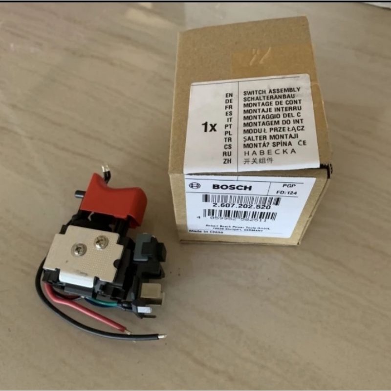 SWITCH SAKLAR ON OF MODULE MESIN BOR CORDLESS BATTERY BOSCH TIPE GSR 120 Li / GSB 120-Li ( SERI BARU