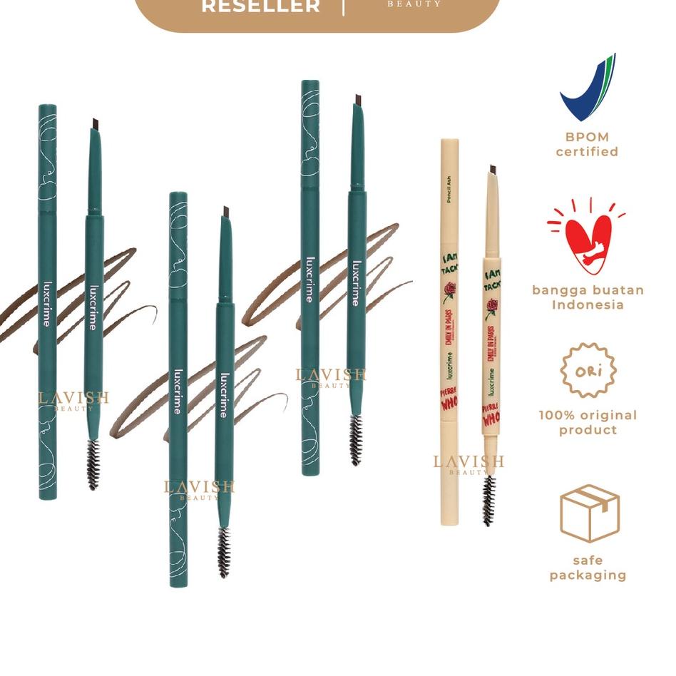 ➬ LUXCRIME // LUXCRIME X EMILY IN PARIS Slim Triangle Precision Brow Pencil Ash // Dark Brown // Bro