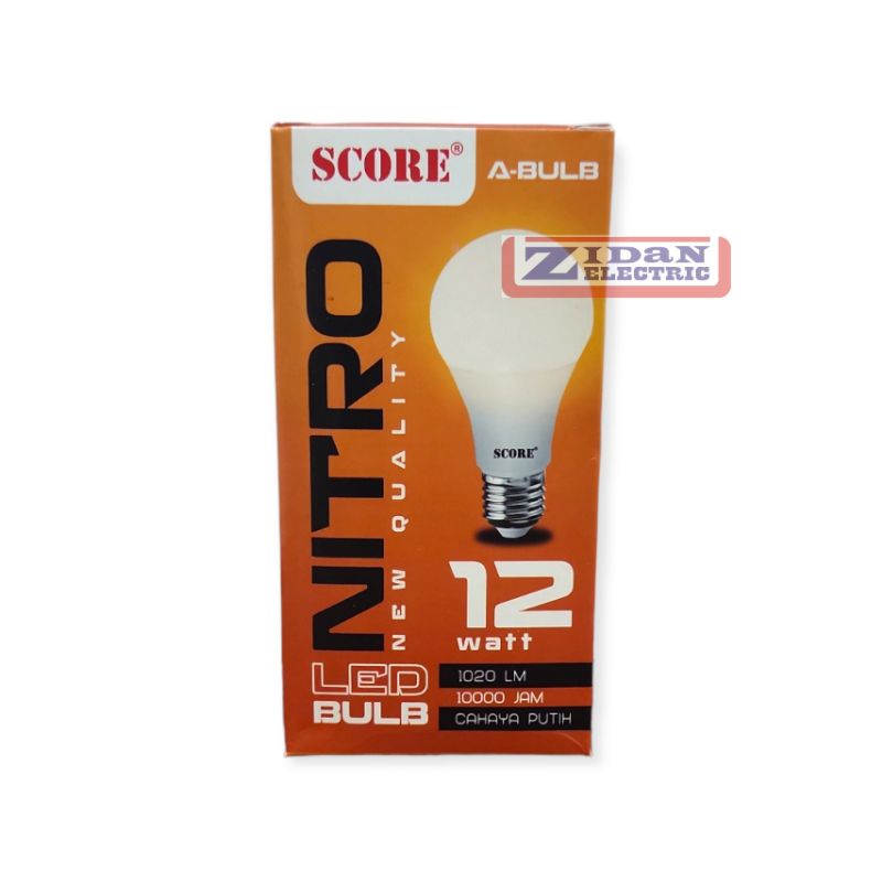 Lampu Led Bulb 12W Score Nitro / Lampu Bohlam Led Bulat 12 Watt