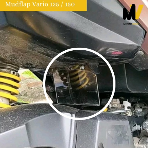Mudflap Akrilik Honda Vario 125 150 Mudflap Vario 125 150 Mudflap Penahan Lumpur Mudflap Akrilik Hon