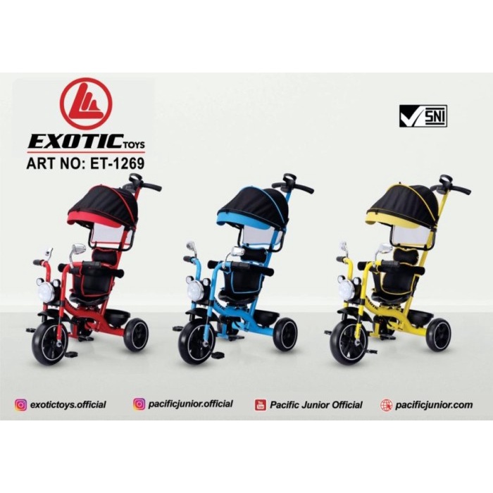 Terlaris Exotic Et 1269 Tricycle Stroller Motor Sepeda Roda Tiga Bayi Anak