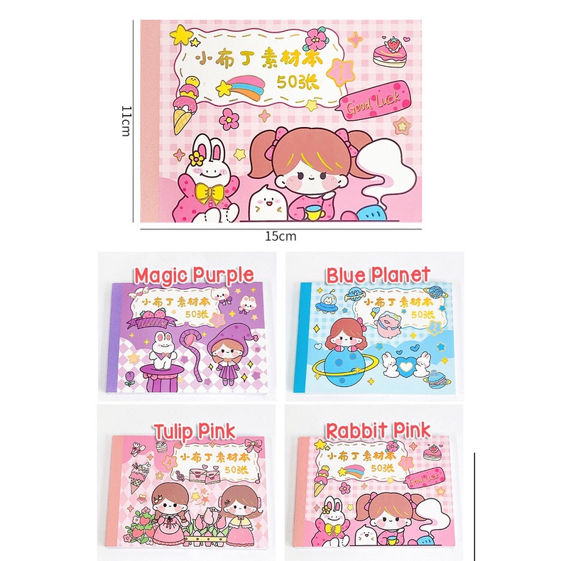 Isi 50 Lembar Sticker Buku Deco Lucu Momo Stiker Anti Air Tumblr DIY Hp Stiker Motif Kartun Lucu ala Korea Dekorasi Buku Diary Memo Journal Catatan Harian Anak Sekolah Alat Tulis Bahan Kertas Jepang Bisa Untuk Kado Ulang Tahun gift box @banyak