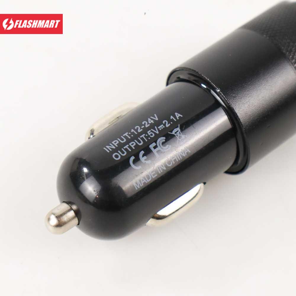 Flashmart Quick Car Charger Dual USB 2.1A 1.0A - KSD-8