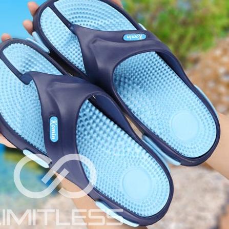 ☞ Sendal Jepit Pria Terbaru Sendal Cowok Terapi Ringan Anti Slip Sandal Pria Jepit Santai Polos Kare