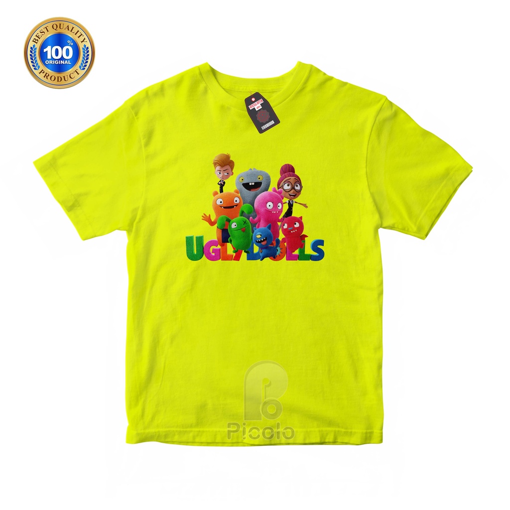 (FREE NAMA) BAJU KAOS ATASAN ANAK MOTIF UGLY DOLLS UNISEX Bahan COTTUN