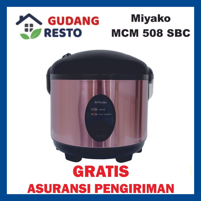 MIYAKO MCM 508 SBC / MCM508 MAGICCOM RICECOOKER 1.8 L BODY STAINLESS 3 IN 1 PENANAK NASI