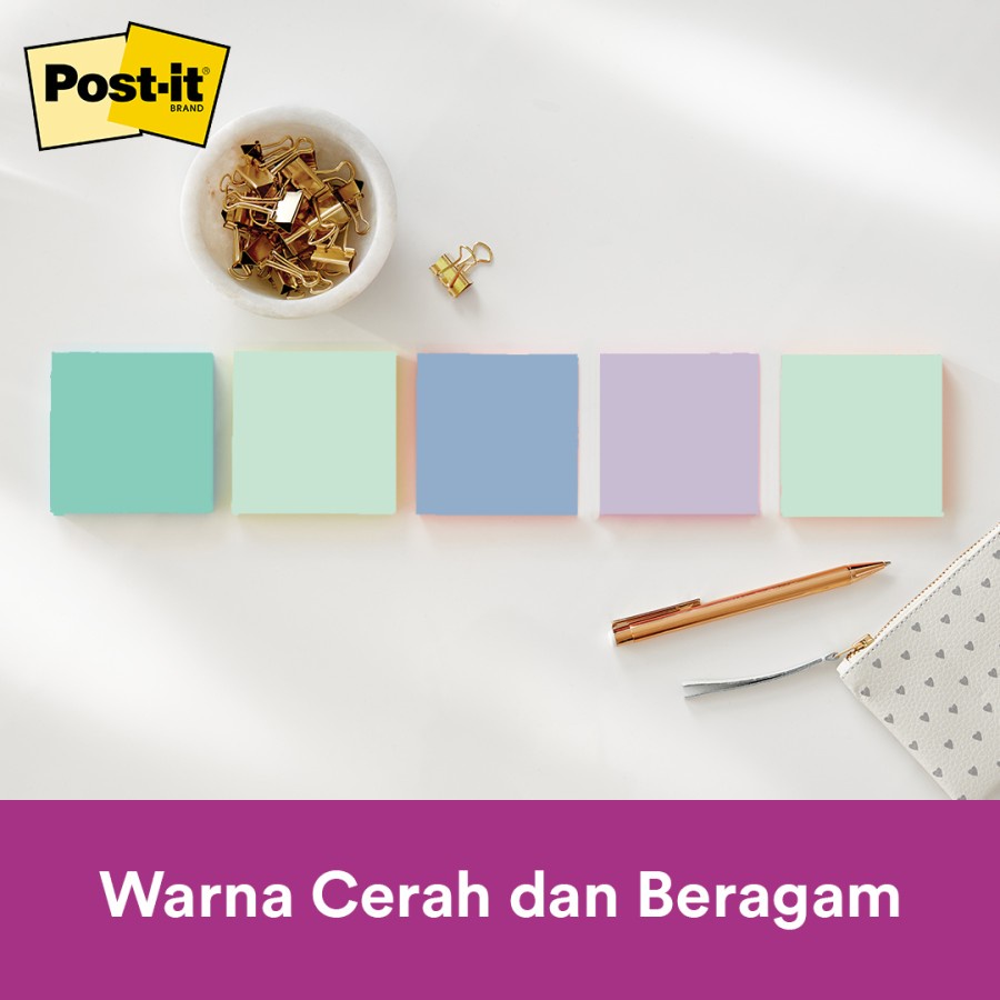 Ktmstore 3m Post It 3M Warna Memo Stick Sunnyside 3x3 in 654 1SS3Y