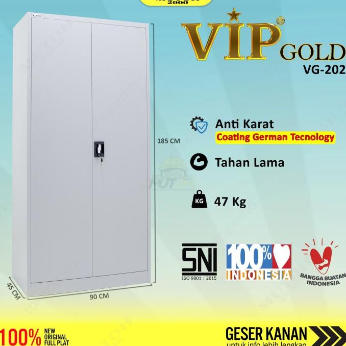 

Best Seller Vip Gold Vg-202 Lemari Arsip Besi Pintu Swing Tarik Limited Edition