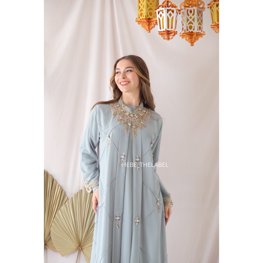 Keyla Kaftan Dress Pakaian Lebaran Idul Fitri Wanita