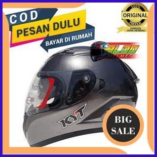 accessories kyt falcon / helm kyt falcon 2 GUNMETAL / helm full face sni 140ZZ3