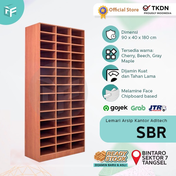 Lemari Brosur Kantor / Rak Cabinet Kantor Aditech SBR