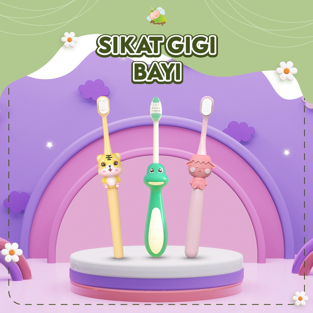 MOMOGII Sikat Gigi Anak Tooth Brush Usia 1-3 Tahun Karakter