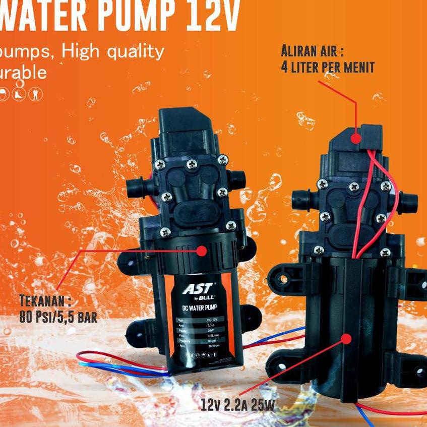 ❈ IBACHI Dinamo Pompa Air DC 12V Cuci AC Motor Mobil Steam Sprayer ossel ➭