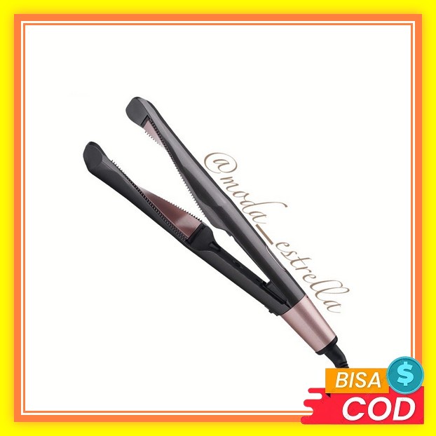 Alat Catok Rambut Km-851 // Catokan Pelurus Rambut Murah - Original Berkualitas Catokan 2 In 1 Pelur