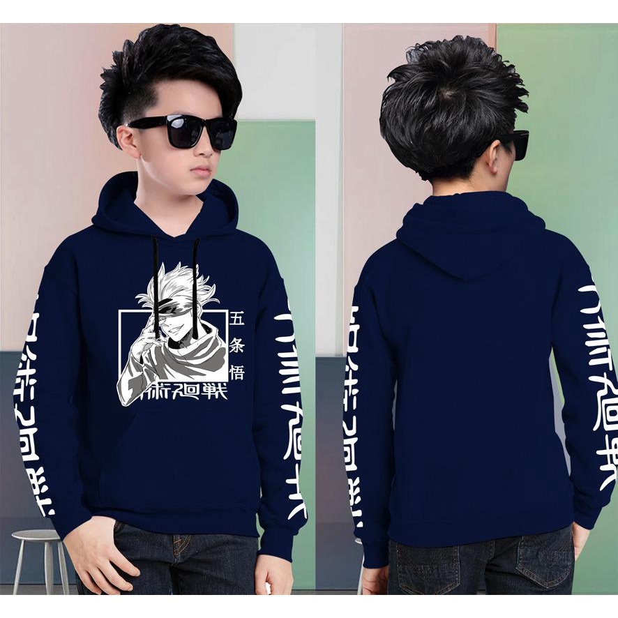 Hoodie Anak JUJUTSU KAISEN Anak Gaming Bahan Fleece Tebal /Jaket Anak Laki Laki/Jaket Anak Terbaru/4-11