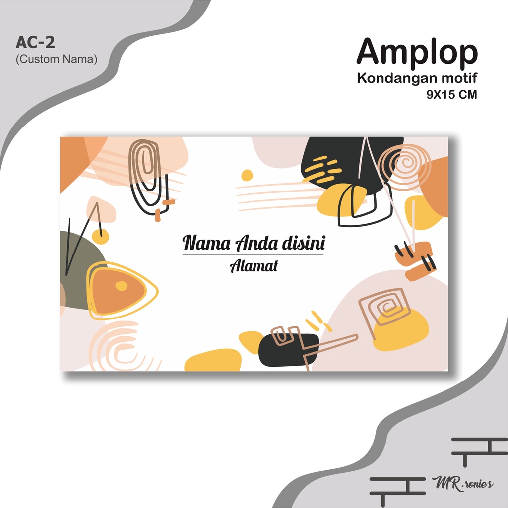 

Amplop Kondangan Aesthetic Pernikahan Custom Nama AC-2