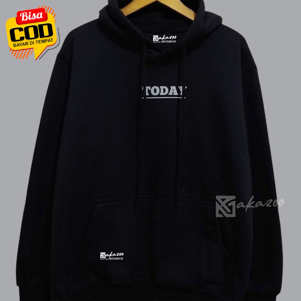 switer pria switer cowok AKAZOO JPN hitam today hoodie oversize pria distro sweater jumbo xxl murah jamper cewe polos hoodie tebal hodie pria original distro unisex M L XL XXL premium akazoo