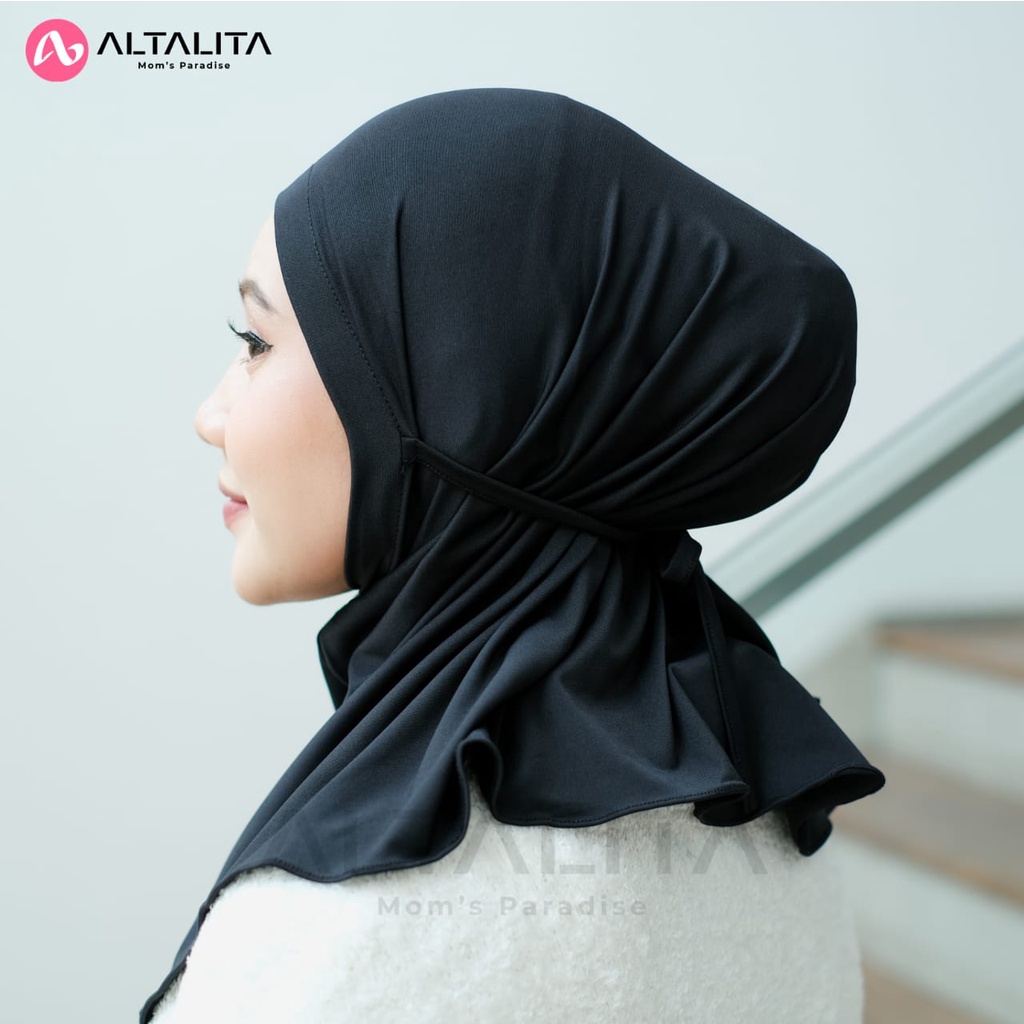 Altalita - Jilbab Bergo Nyta Hijab Sport Instan Tali Non Pet / Non Pad Bahan Jersey Premium Cocok Untuk Olahraga Volly Futsal Senam dan Sehari-Hari