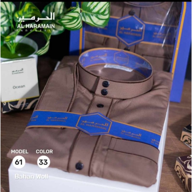 Al Haramain Jubah/Gamis Woll Premium Non Manset Pria Dewasa