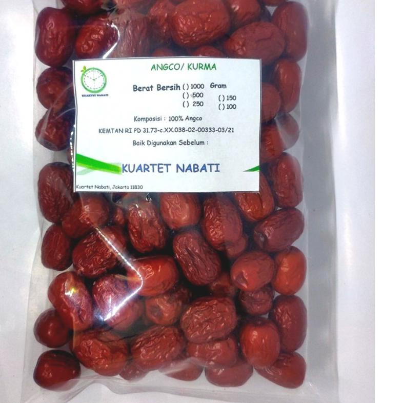 

❇ 1000gr Angco - Hong Zao (Red Dried Dates) Premium Dengan Varian Ukuran Jumbo/ Besar/ Sedang/ Kecil ◊