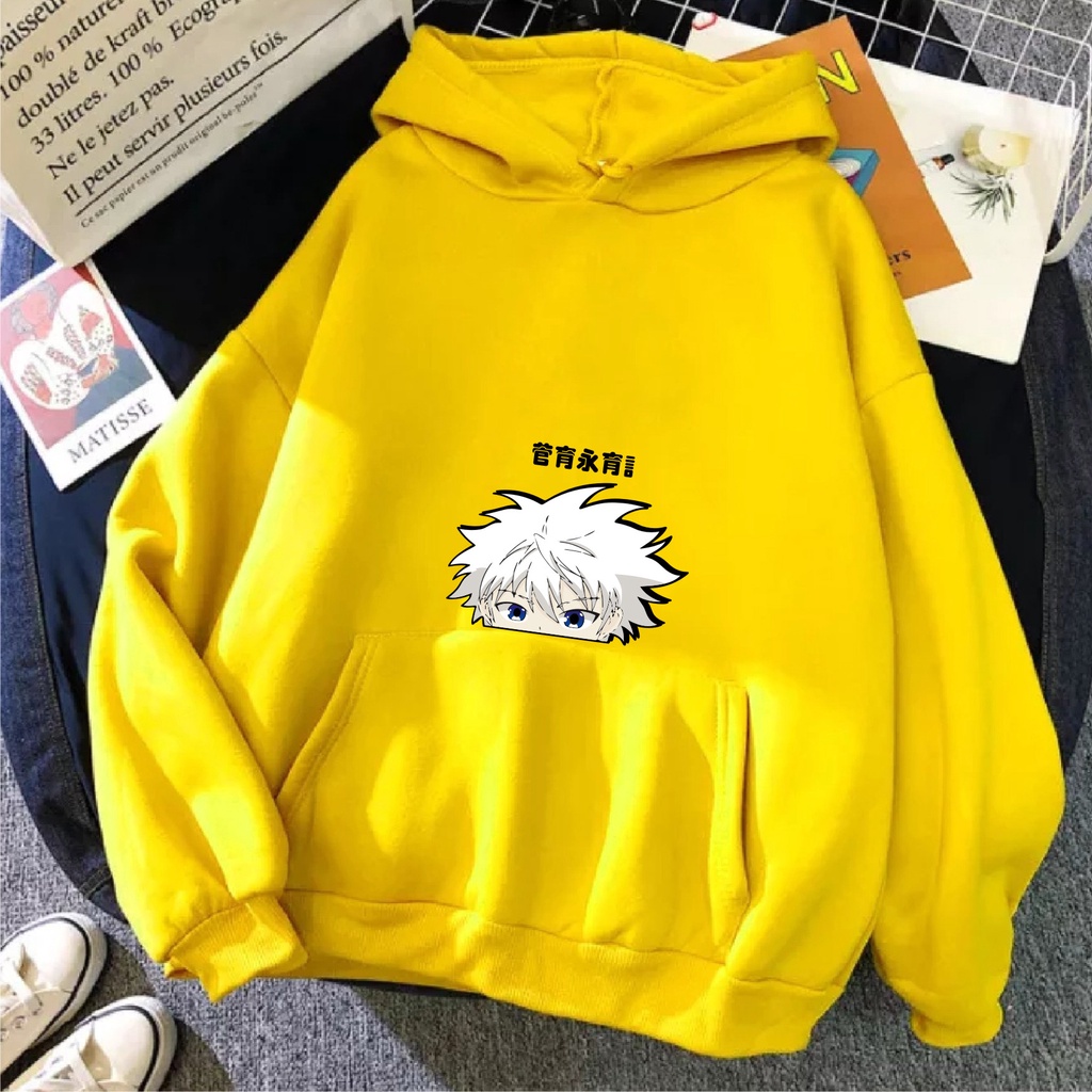 FenishaStore Sweater Hoodie Wanita ANIME KILLUA BAKA X HUNTER Size M, L, XL, XXL/ Bisa Bayar Ditempat COD