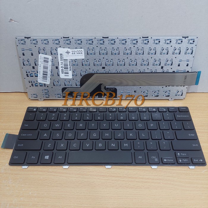 Keyboard Dell Inspiron 14-3000 14-3441 14-3442 14-5442 Series Hitam -HRCB