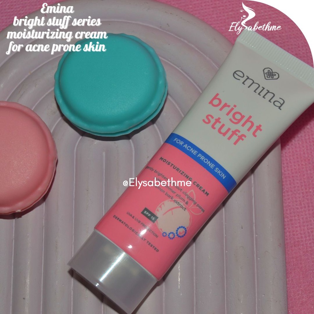 ✿ELYSABETHME✿ ˜”*°• emina •°*”˜. Emina Bright Stuff for Acne Prone Moist Cream moisturizer pelembab memperbaiki skin barrier untuk kulit kering berminyak berjerawat jerawat