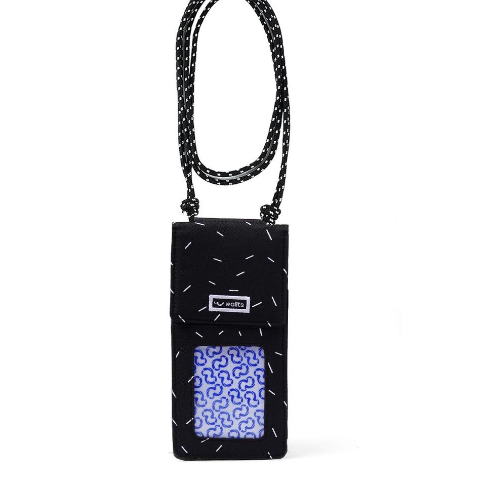 ♒Nin Wallts Delion Phone Wallet Sprinkle Black  Tas Dompet HP Handphone Selempang Pria dan Wanita Phone Wallet l Promo ♒.