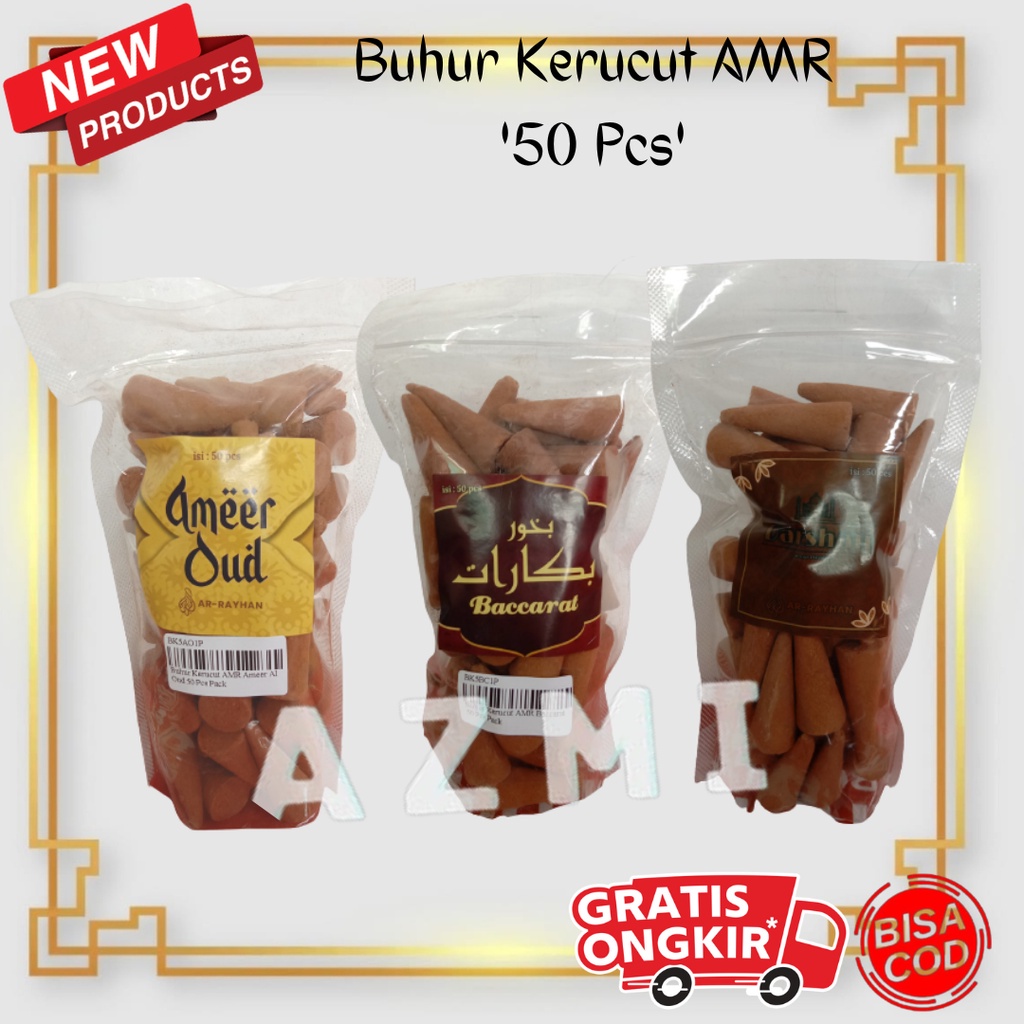 Dupa Bukhur Buhur Kerucut Aromaterapi Arab Ameer Oud isi 50pcs AMR Premium Quality