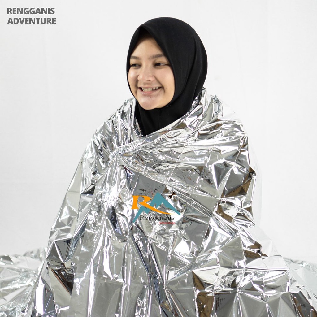 Selimut Darurat Survival Emergency Blanket Thermal Alumunium